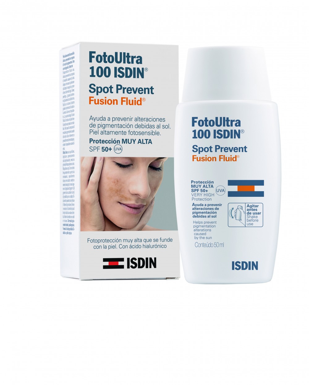 Foto Ultra 100 ISDIN Spot Prevent Máxima fotoprotección para un rostro terso y sin manchas