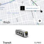 Uber lanza en Chile una nueva función que permite planificar viajes en el transporte público